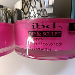 Lot Of 2 Ibd Dip And Sculpt Nail Powder 2 Oz Rose Light District New And Sealed